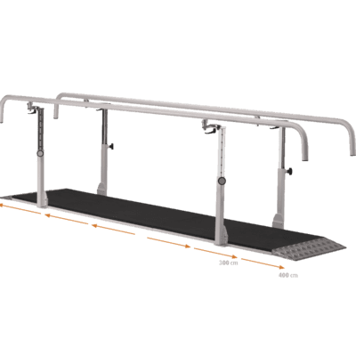 Ferrox® Walking Bars with Wooden Handrail, Foldable